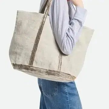 (新品/正規品) ヴァネッサ ブリューノ オートミールCOLOR リネン カバスバッグ L