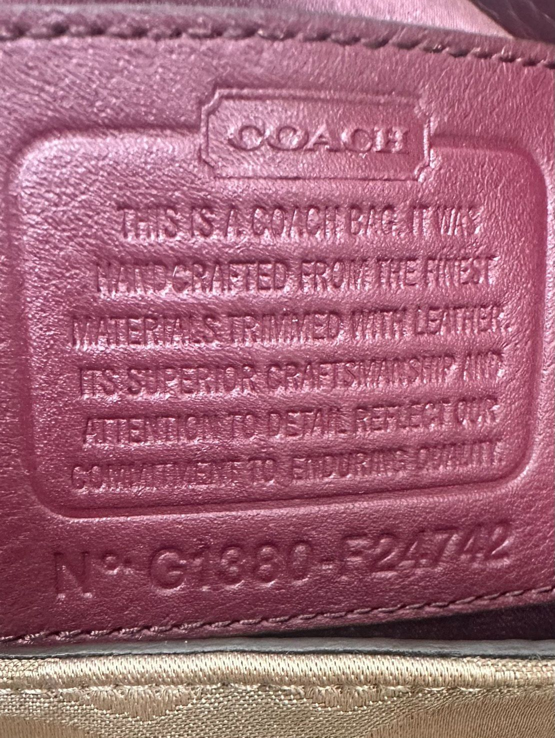 亘】美品 COACH Signature Hobo Shoulder Bag F24742 COACH
