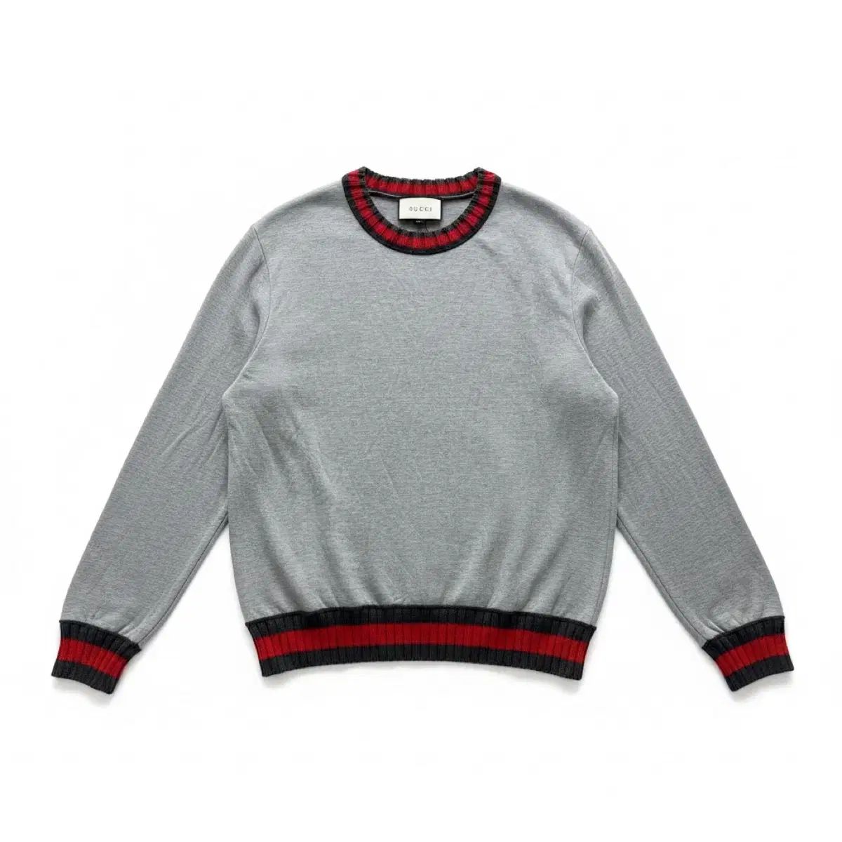 グッチ 正規品 グレー バイカラー ニット XXL