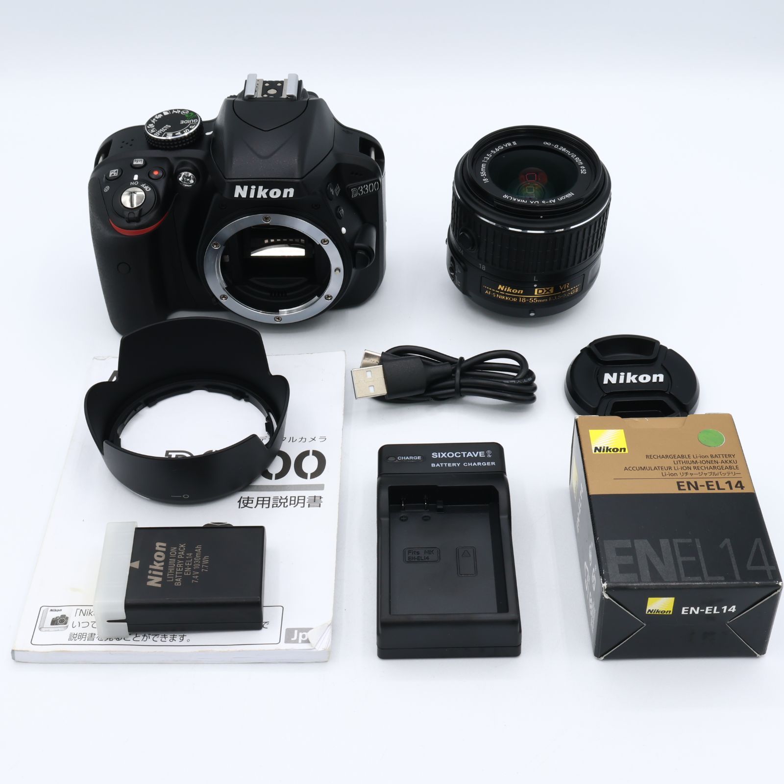 シャッター回数：370回】Nikon ニコン デジタル一眼レフカメラ D3300