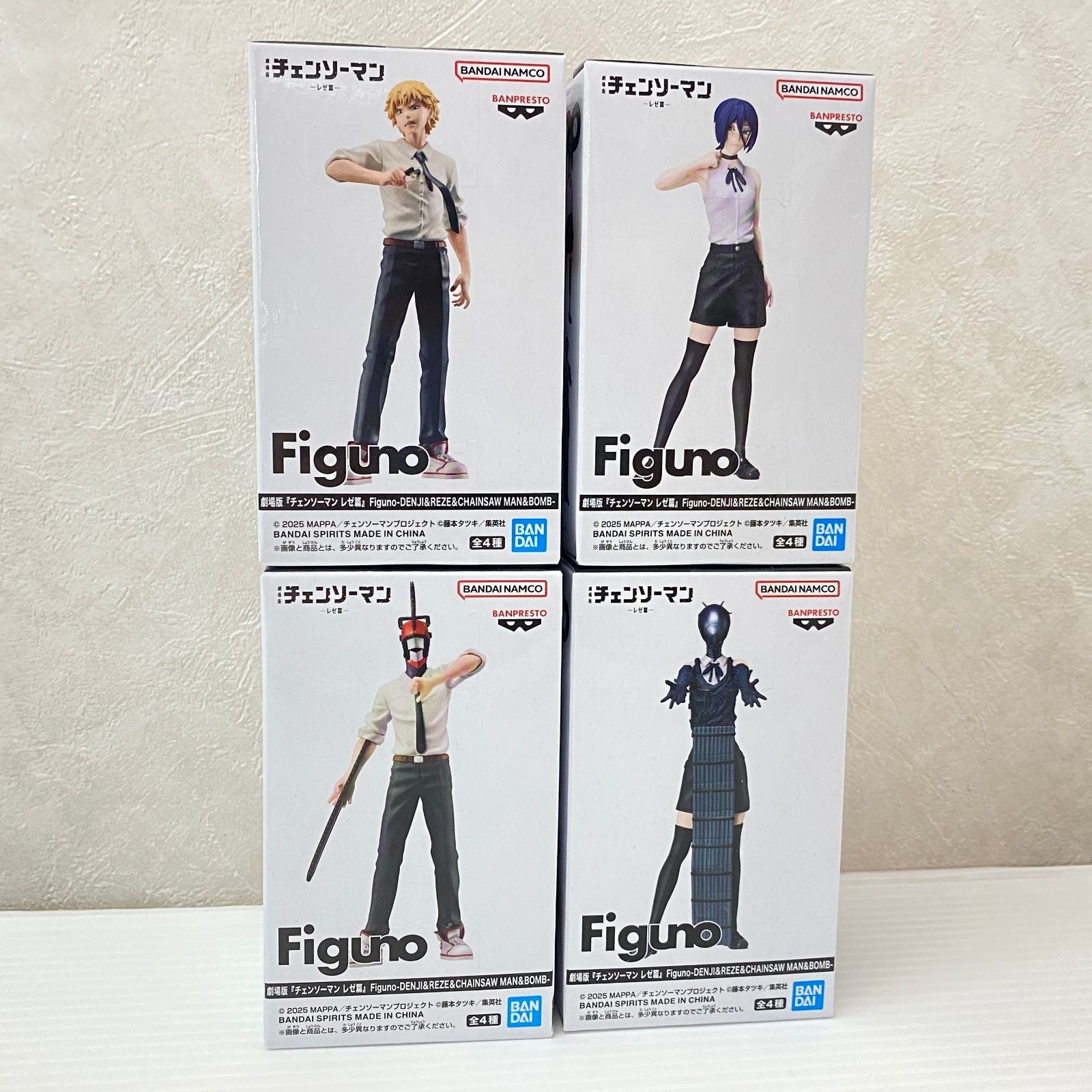 劇場版 チェンソーマン レゼ編 Figuno 全4種 コンプセット デンジ レゼ