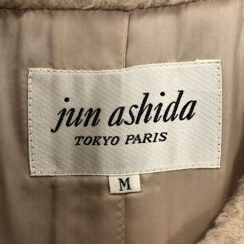 ジュンアシダ jun ashida コート アルパカ混 羊毛 ロング ベージュ M