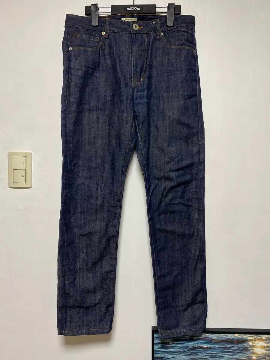 GIORDANO ジョルダーノ セルビッジ スリムストレート 79サイズ