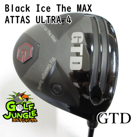 【中古】ドライバー GTD Black Ice The MAX ATTAS ULTRA 4 SR 10.5 ドライバー 地クラブ カスタム カーボンシャフト おすすめ メンズ 右 [4387]