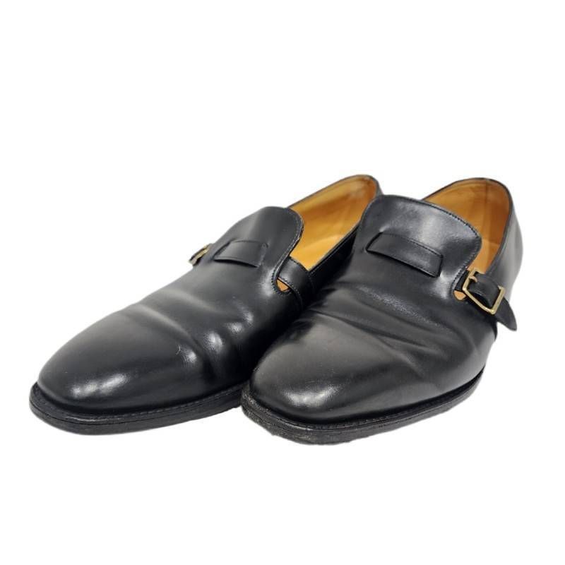 JOHN LOBB ジョンロブ シングルモンクストラップシューズ ブラック 9F
