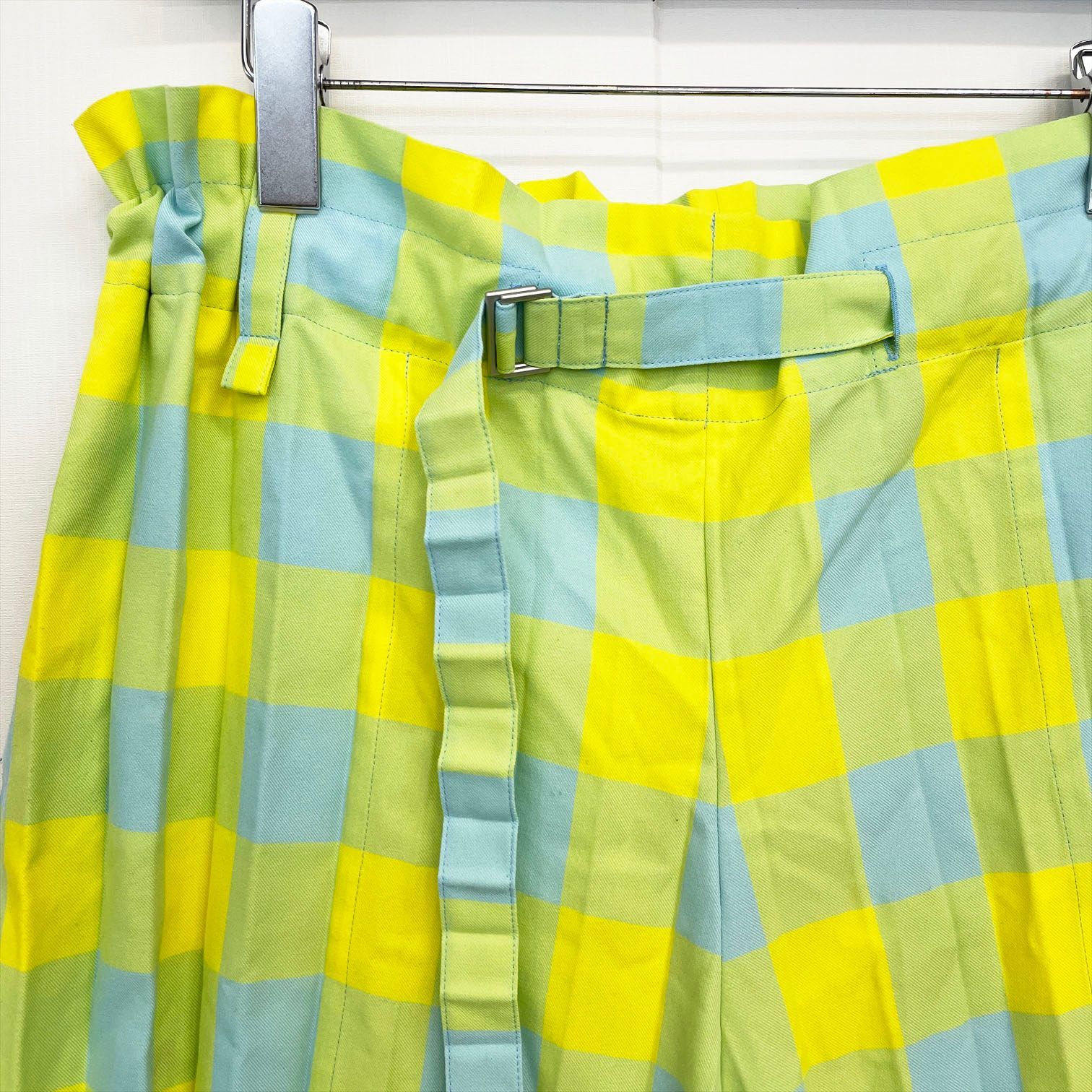 me ISSEY MIYAKE イッセイミヤケ ブロックチェック プリーツ ワイド