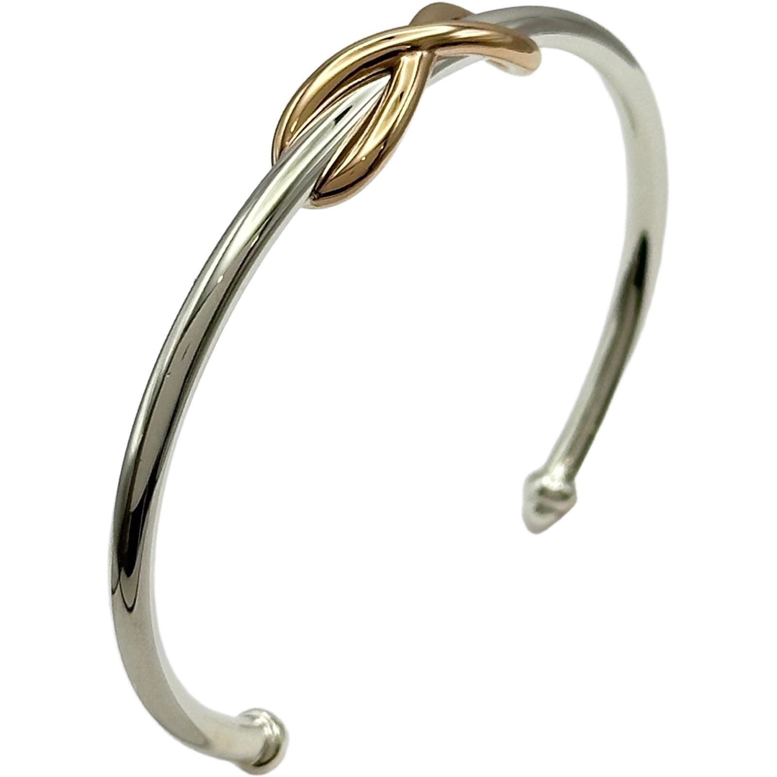 ティファニー TIFFANY＆CO インフィニティカフブレスレット シルバー/ゴールド Ag925/Au750 ジュエリー