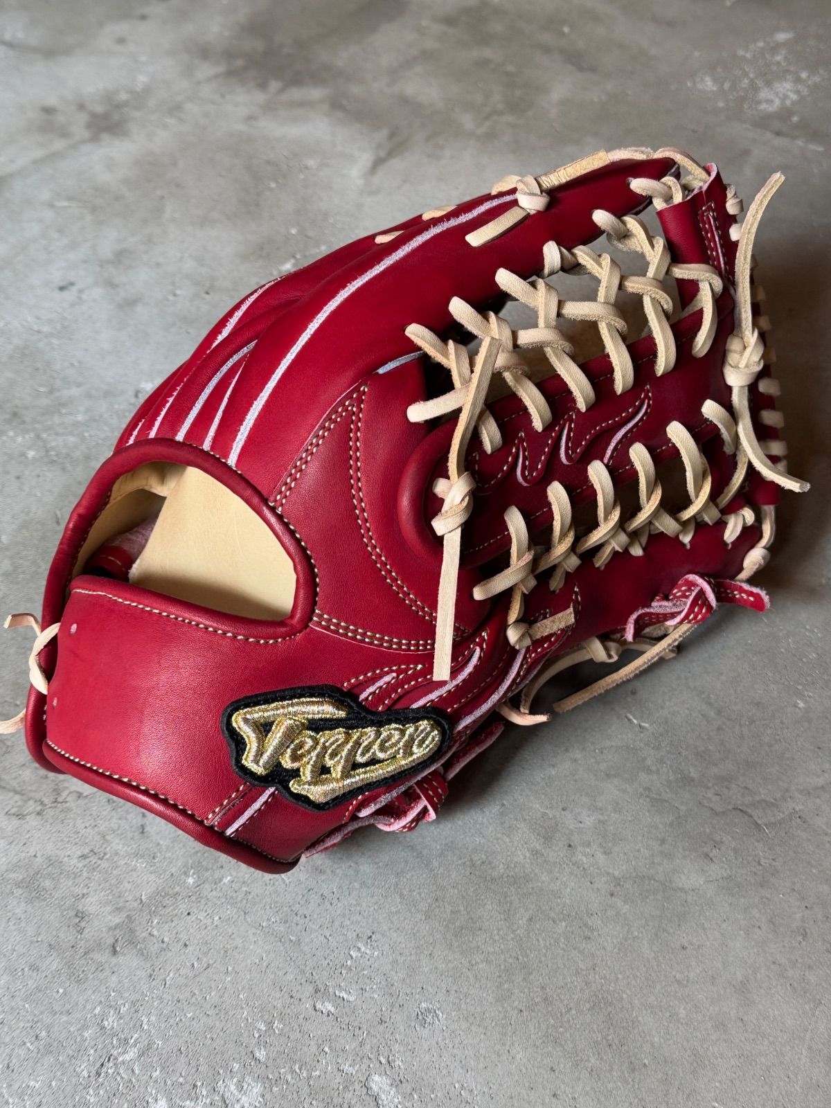 2026年限定モデル【TEPPEN】硬式用グローブ 外野手用　TTY Dオレンジ　至極仕上げ加工