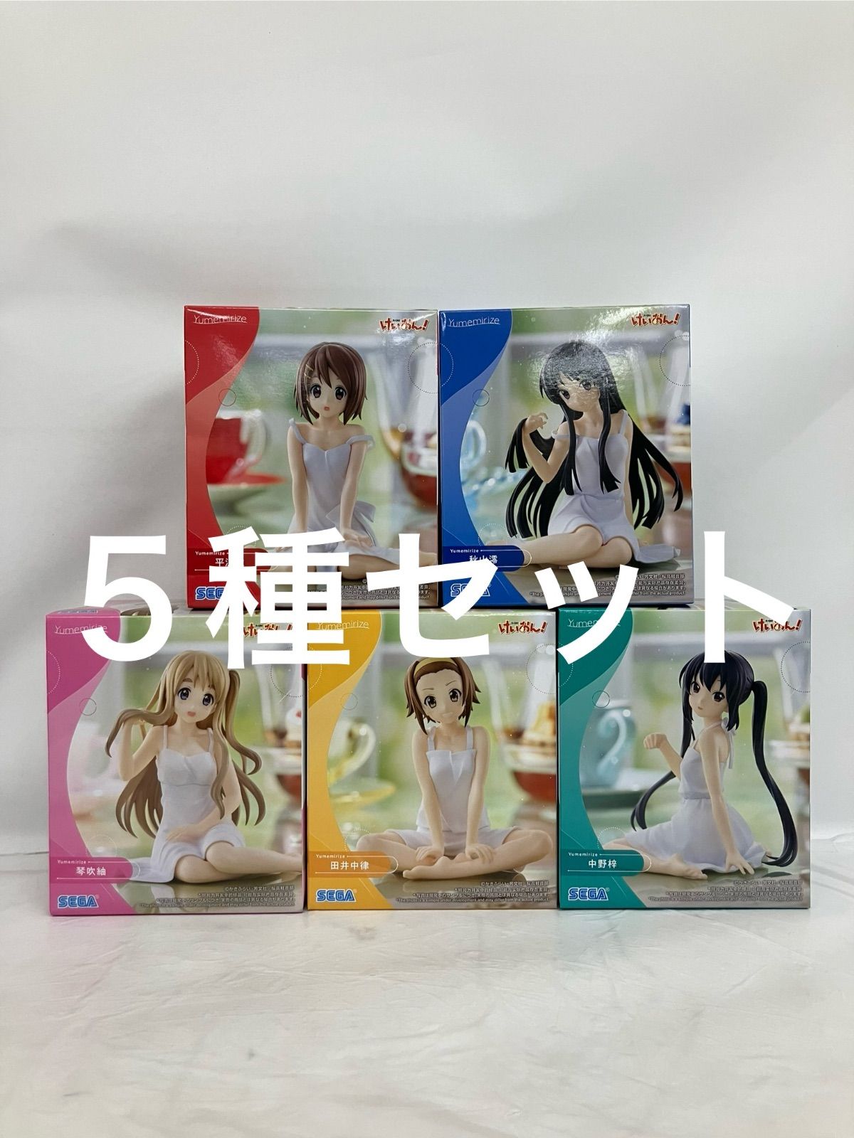 未開封 けいおん yumemirize フィギュア 平沢唯 秋山澪 田井中律 琴吹