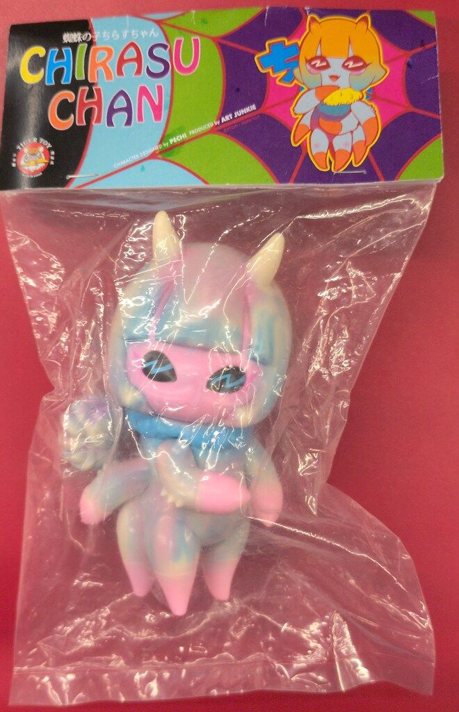 TIGERTOY PECHI 蜘蛛の子 ちらすちゃん 白青マーブル成型/ピンク 6,574円