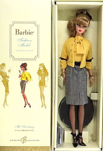 【中古】ドール The Secretary BARBIE-ザ・セクレタリー・バービー- 「Barbie -バービー-」 ファッションモデルコレクション バービーコレクター ゴールドラベル