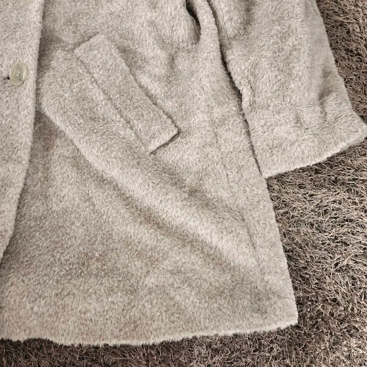 MAX MARA マックスマーラ グレー ダッフル パーカ WHO アルパカ ウール ブレンド コート 42size