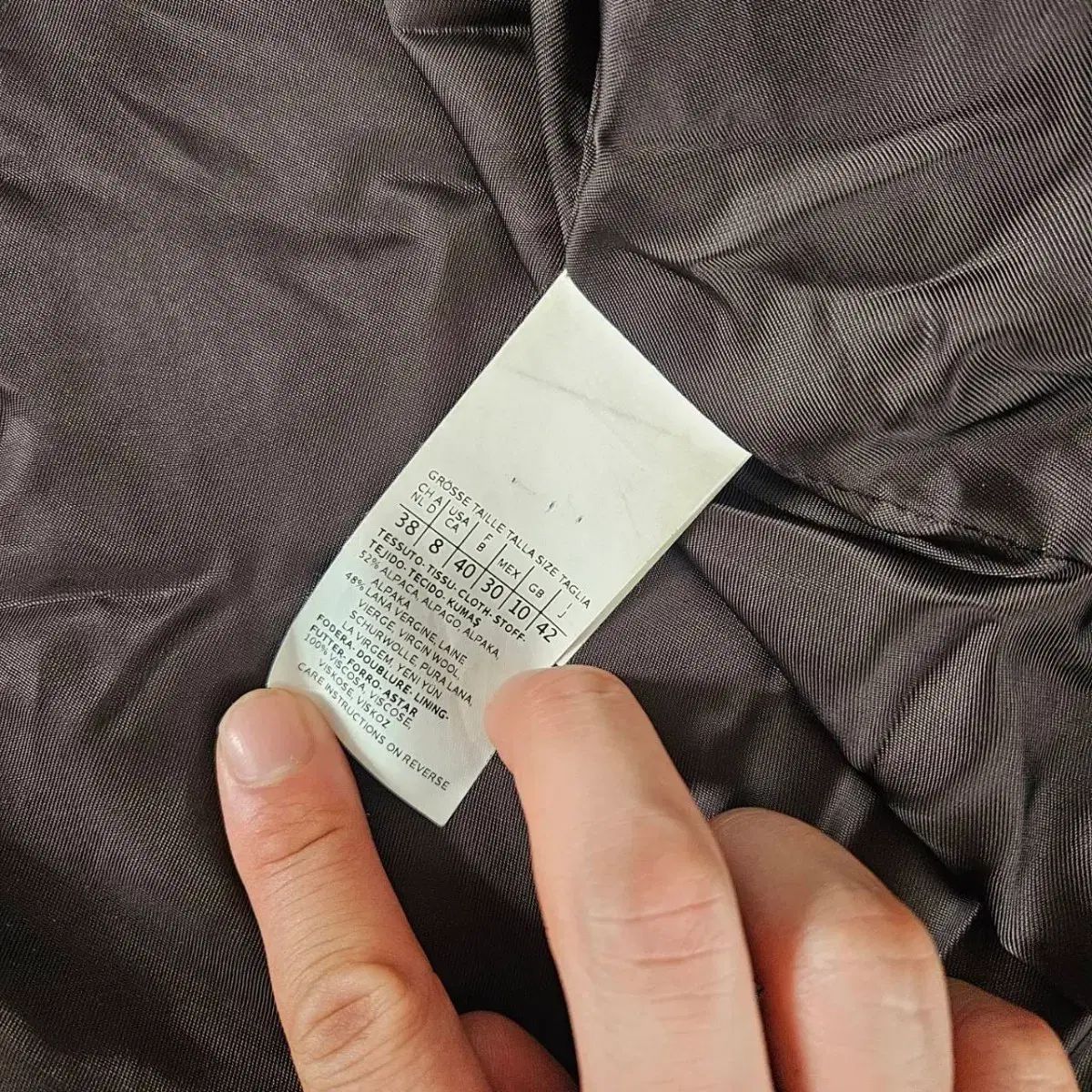 MAX MARA マックスマーラ グレー ダッフル パーカ WHO アルパカ ウール ブレンド コート 42size