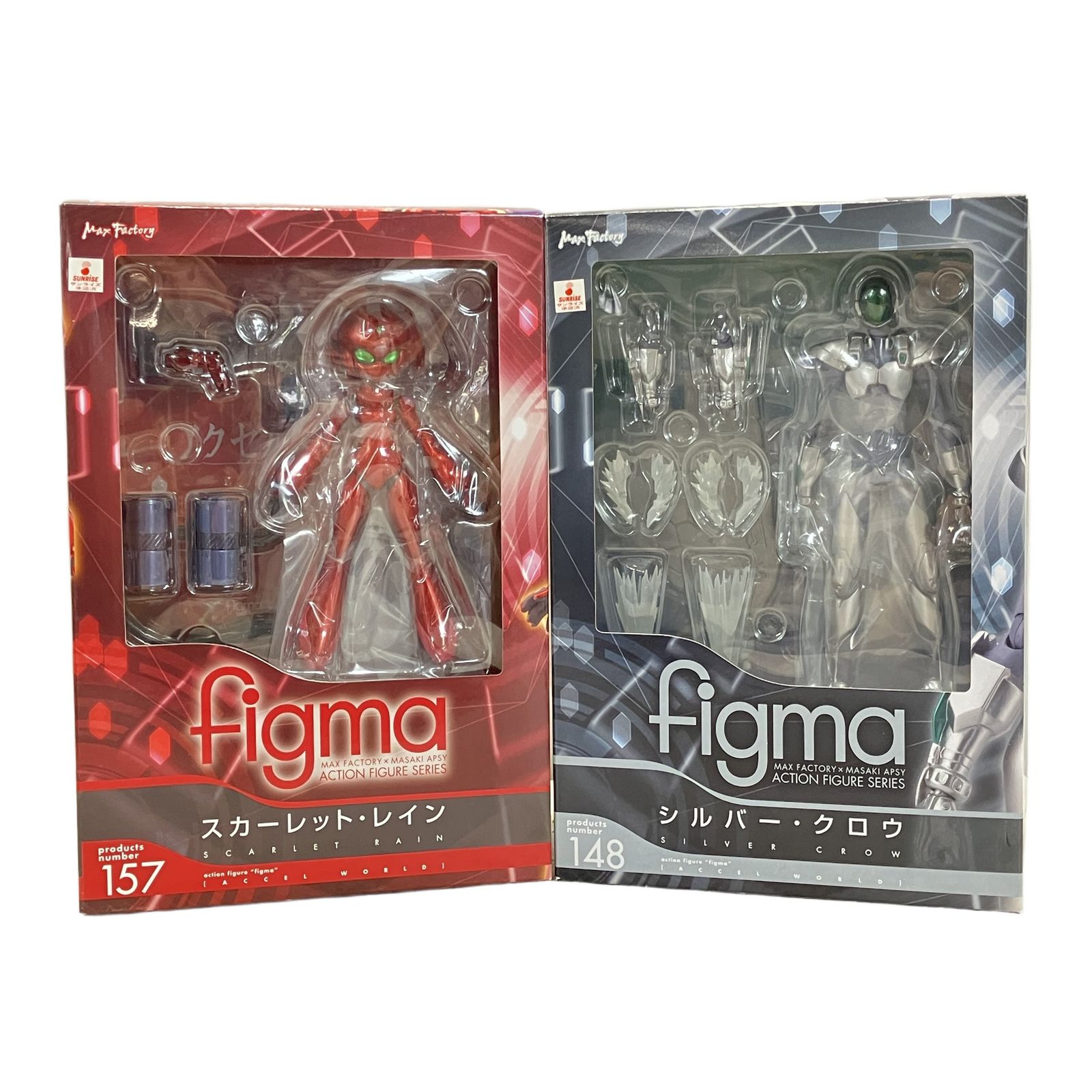 Max Factory figma 148 157 シルバー・クロウ スカーレット・レイン マックスファクトリー フィグマ フィギュア 未使用 未開封品 W11425170