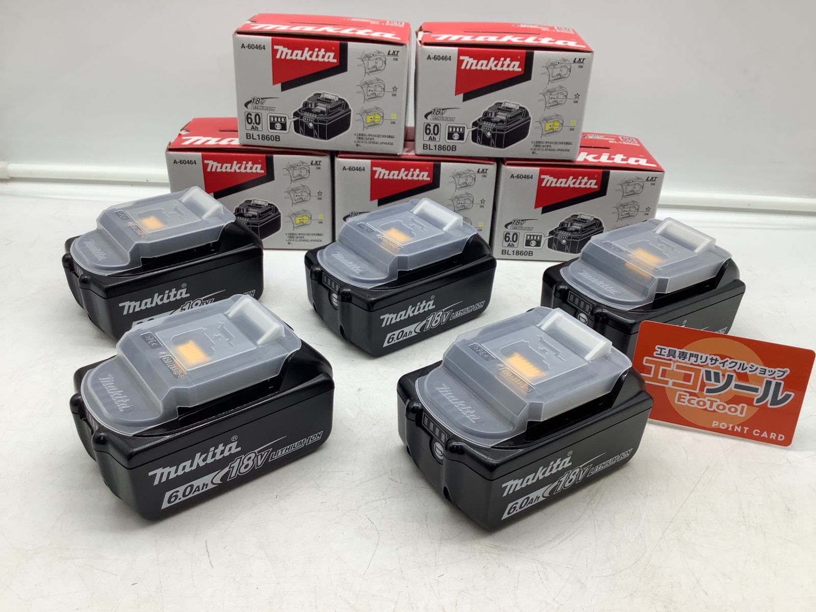 【未使用】Makita/マキタ BL1860B ☆[未使用/箱あり/5個セット] 18v 6.0Ah リチウムイオンバッテリー 5個セット [IT_OGNXO][岡イ][M04] 46,596円