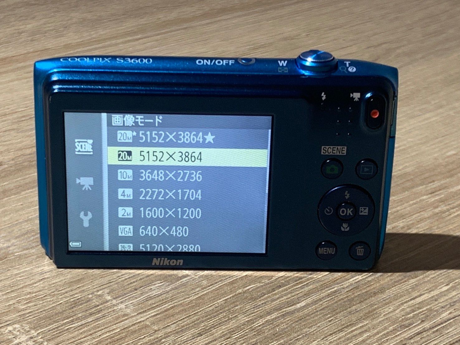 Nikon COOLPIX S3600 ブルー デジタルカメラ デジカメジャンク カメラ 2591 Nikon COOLPIX S3600 スカイブルー デジカメ ジャンク品【ネ】