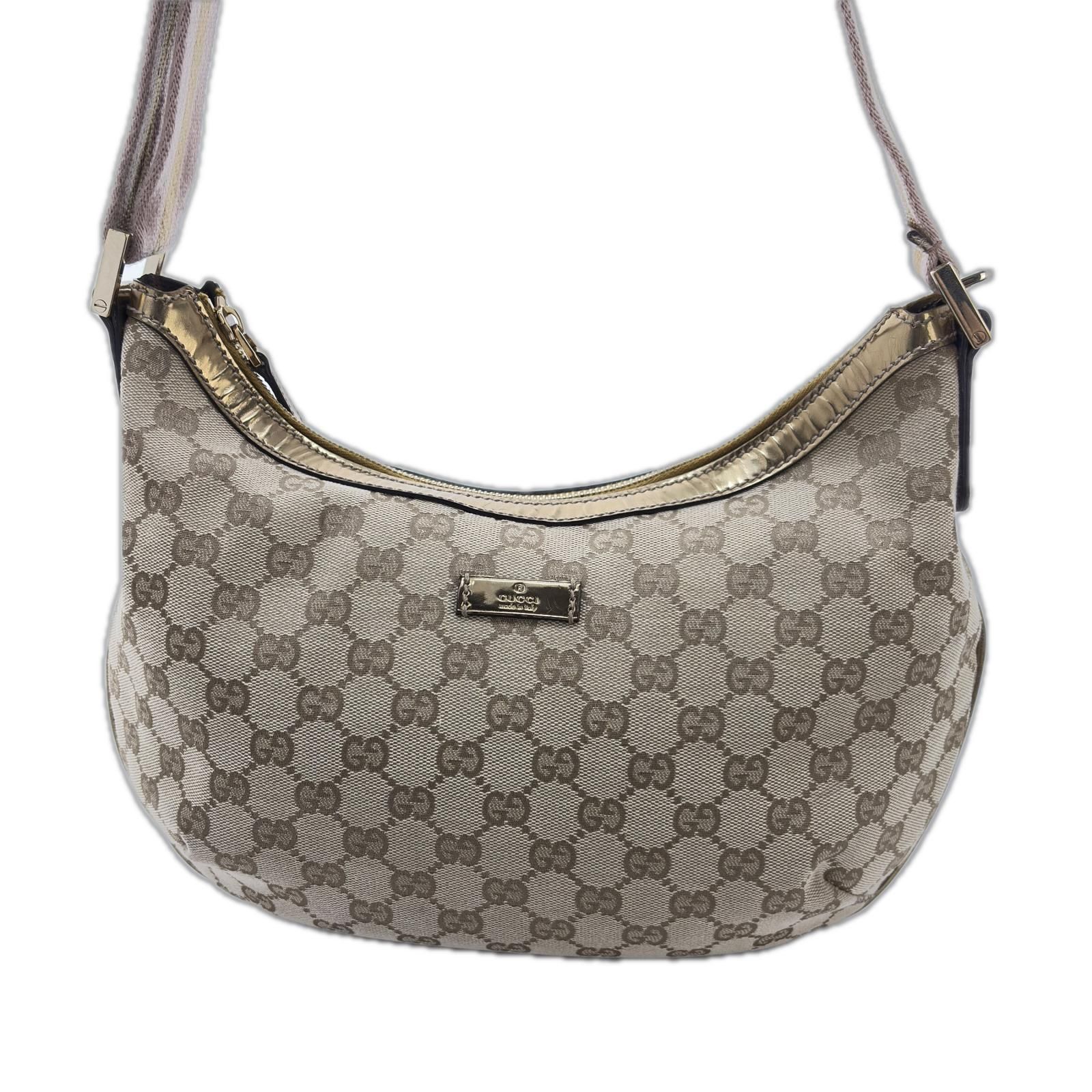 GUCCI グッチ GGショルダーバッグ キャンバス/カーフ ベージュ
