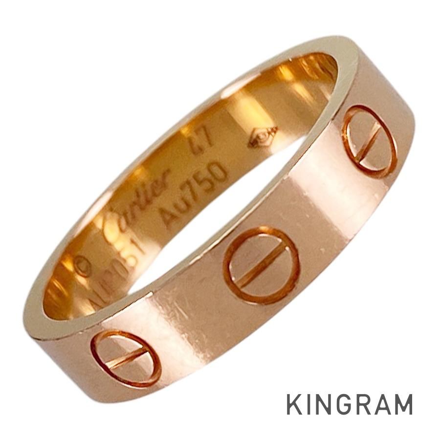 カルティエ Cartier ミニラブ K18PG 7号(47) リング sss【中古
