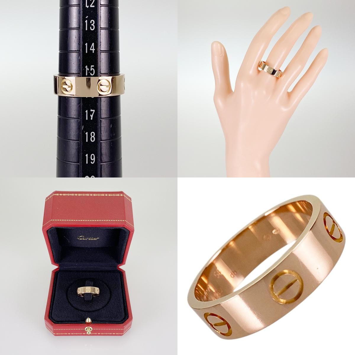 カルティエ Cartier ラブ K18PG 16号(56) リング sss【中古】 - メルカリ