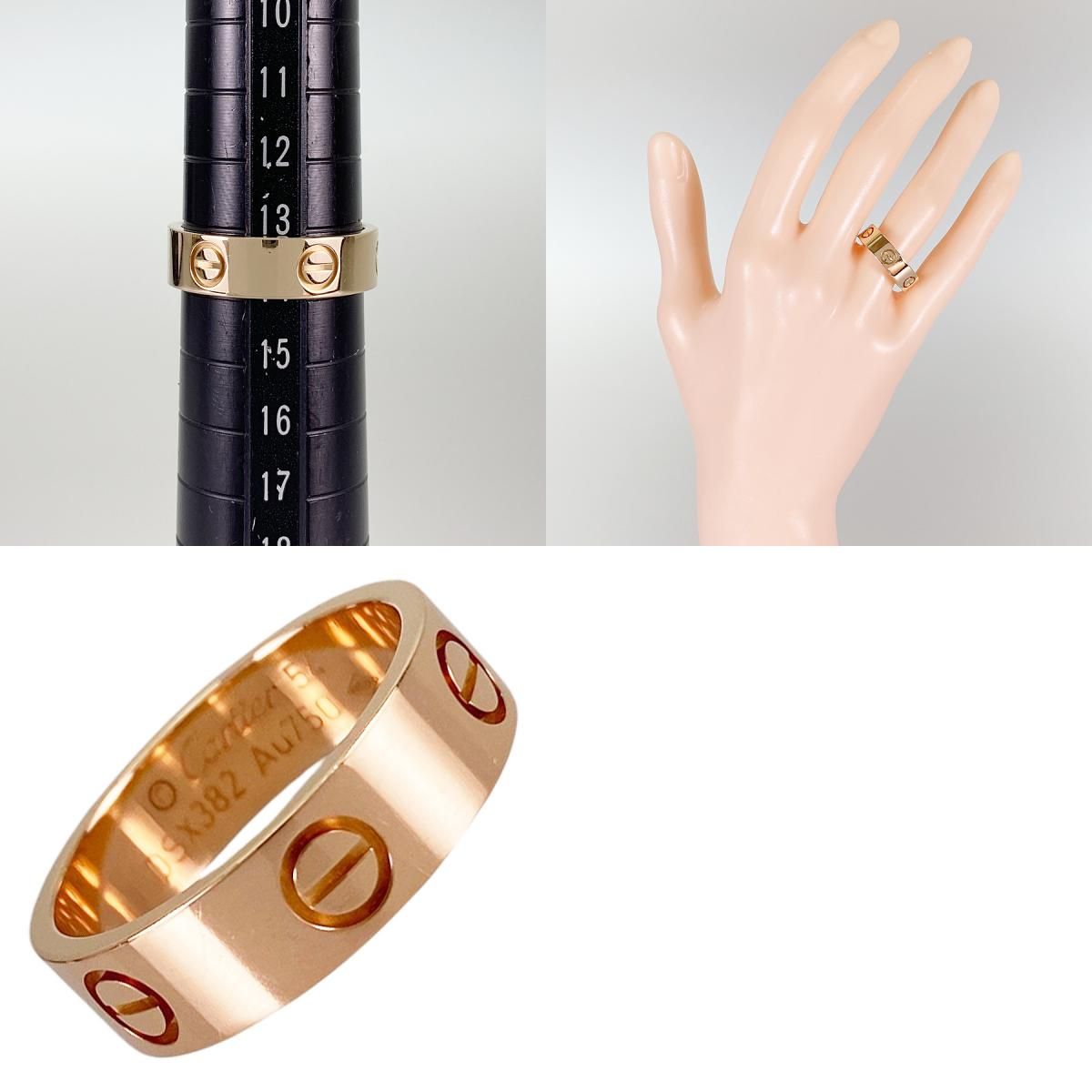 カルティエ Cartier ラブ K18PG 14号(54) リング sss【中古】 - メルカリ
