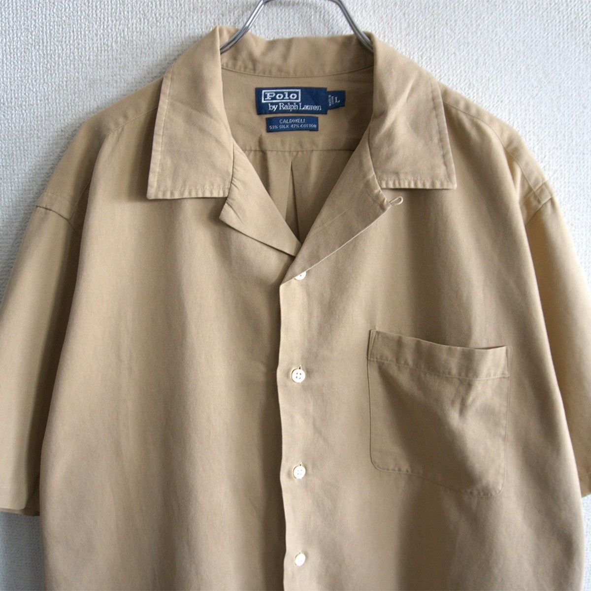 美品】POLO RALPH LAUREN【CALDWELL シルクコットン オープンカラー