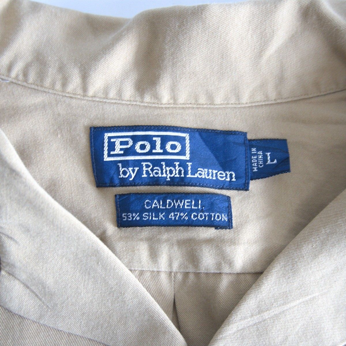 美品】POLO RALPH LAUREN【CALDWELL シルクコットン オープンカラー