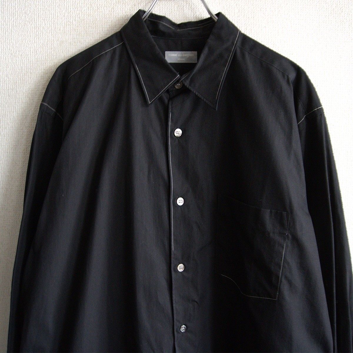 AD1998/アーカイブ】COMME des GARCONS HOMME【90s シャツ】 ブラック