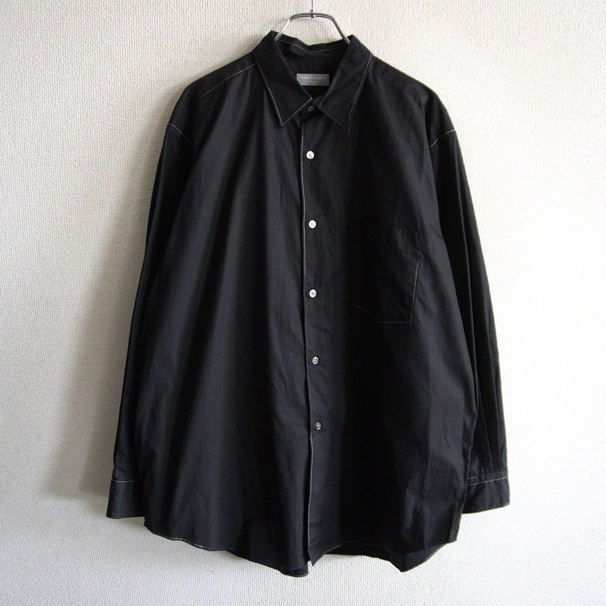 希少S ギャルソンオム テープラインシャツ AD2010 アーカイブ 極美品 AD1998/アーカイブ】COMME des GARCONS HOMME【90s シャツ】 ブラック