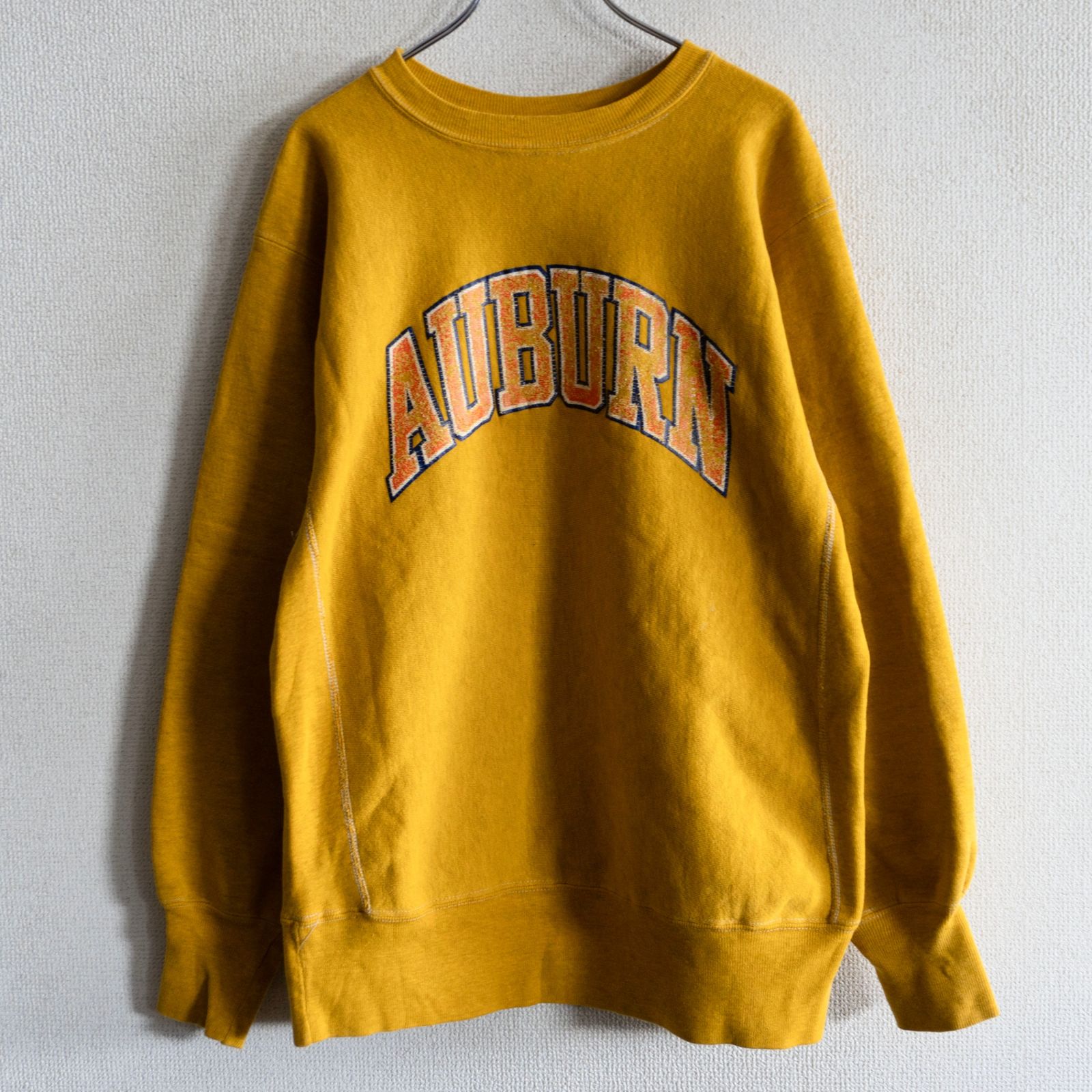 70s champion ヴィンテージ スウェット マスタードL 90s/USA製】CHAMPION【REVERSE WEAVE リバースウィーブ スウェット】L