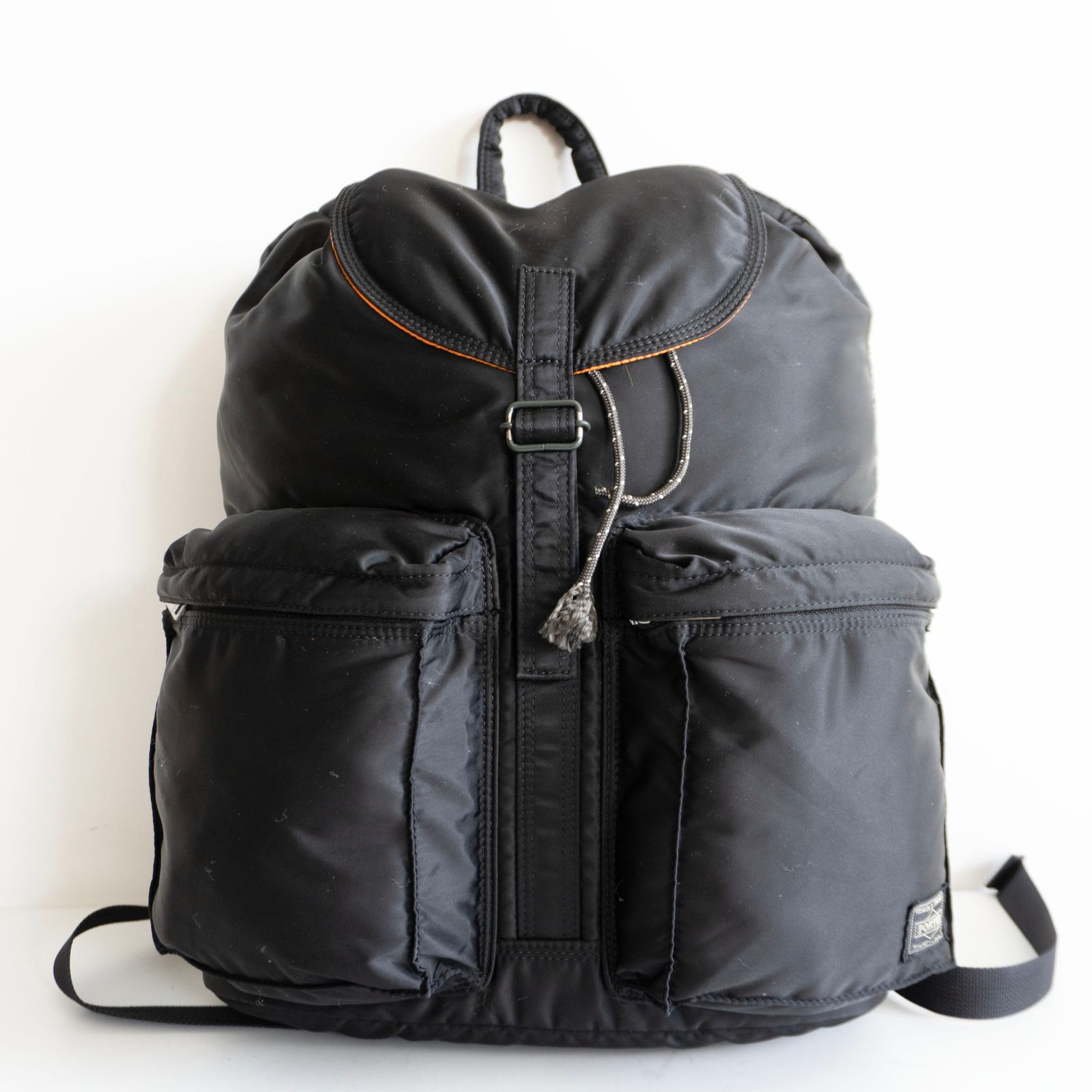 【美品】PORTER 【タンカー リュック】ポーター ブラック バックパック デイパック TANKER BAG ナイロン 26070343