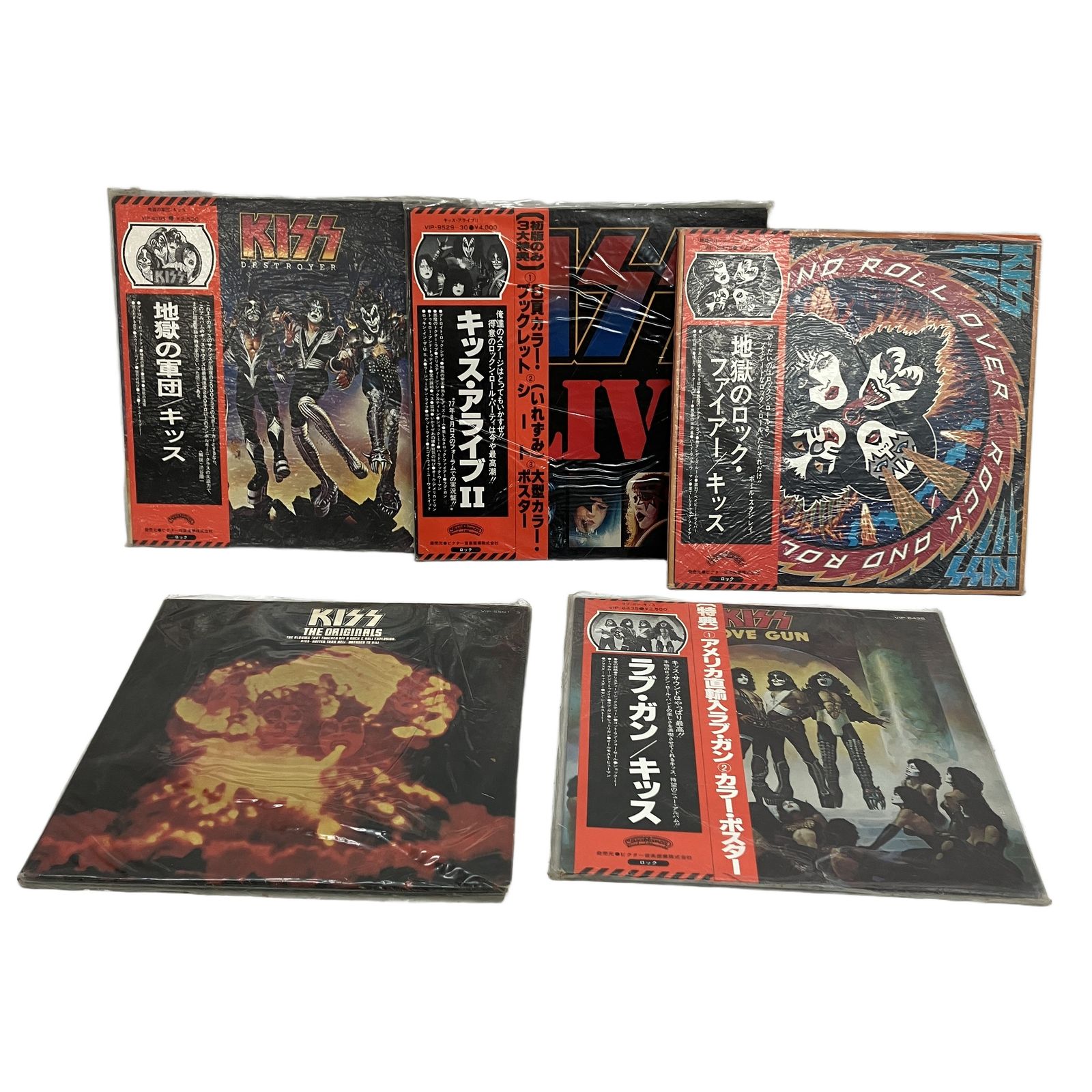 LPレコード KISS キッス 地獄のロック・ファイアー 地獄の軍団 THE