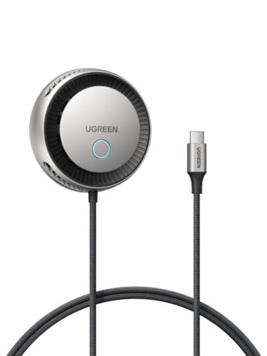 UGREEN MagFlow Pro 瞬間冷却 Qi2 25W ワイヤレス充電器 MagSafe対応【TEC半導体冷却技術+高回転ファン内蔵】接触冷感 過熱防止充電速度維持 iPhone 17/16/15/14/13/12 対応 ワイヤレス充電パッドts