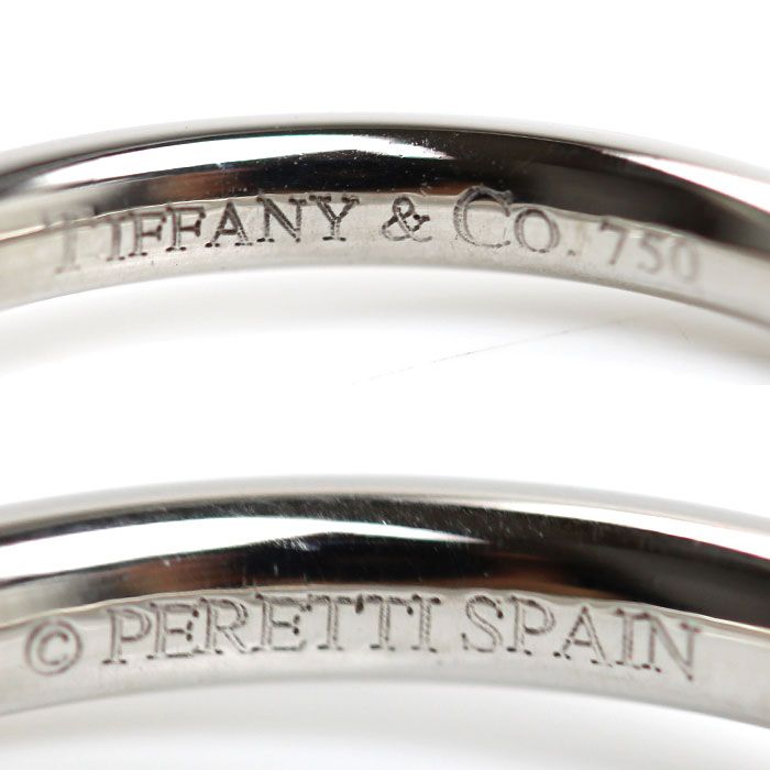 TIFFANY&Co. ティファニー K18WG ホワイトゴールド カーブドバンド 3PD