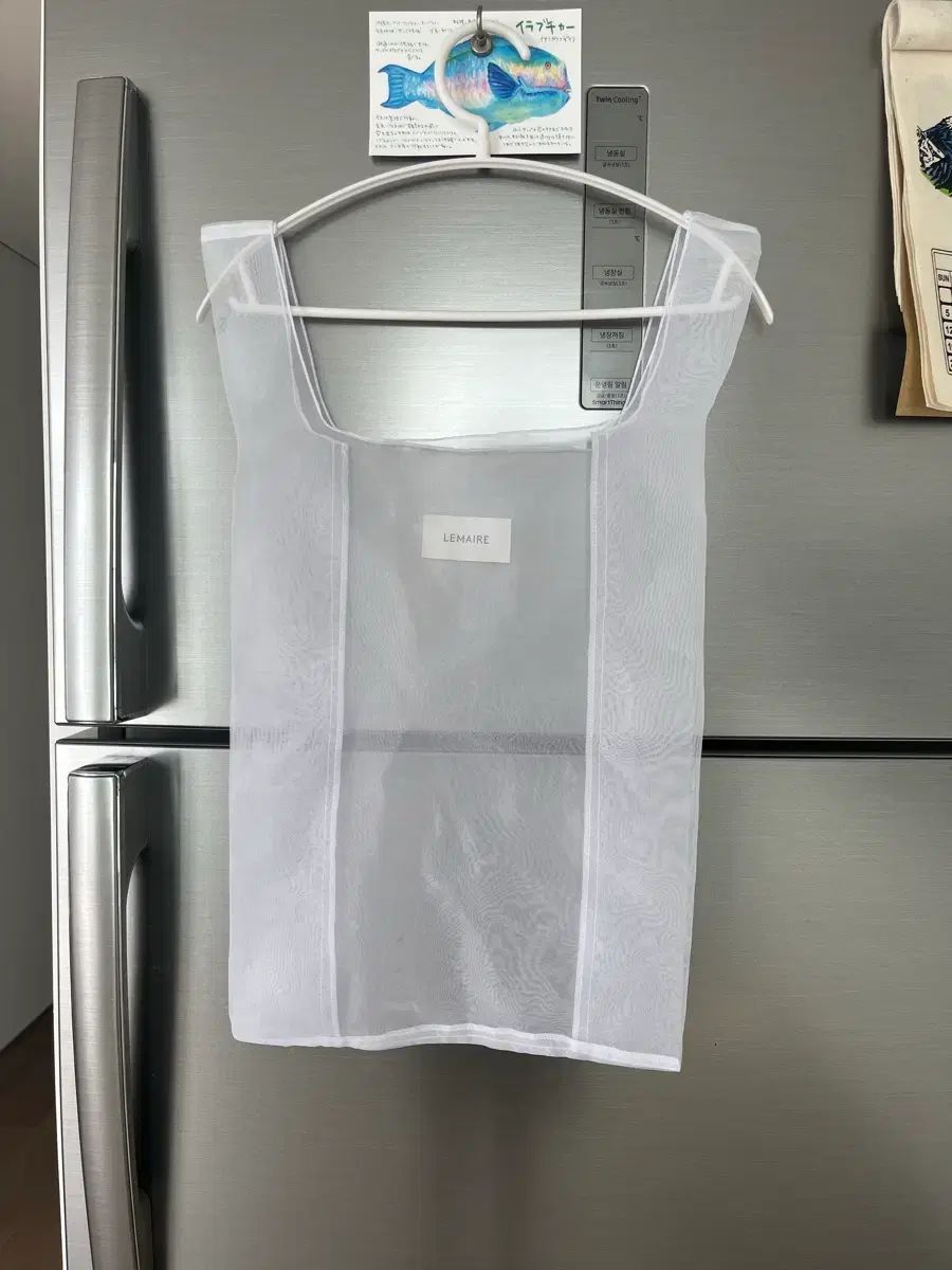 ルメール オーガンザ ショッパーバッグ 白