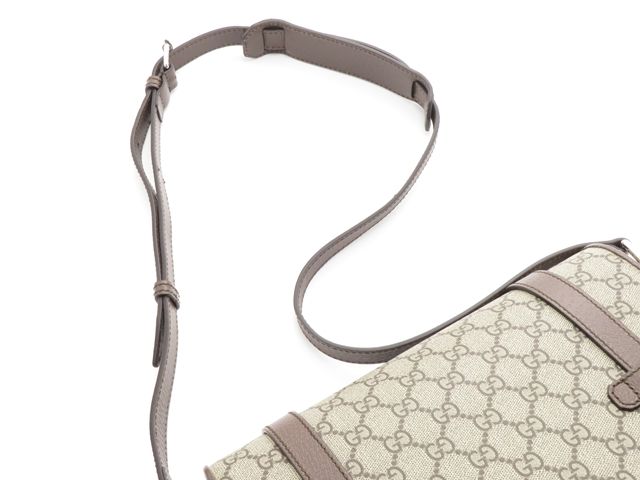 GUCCI グッチ GGスプリーム メッセンジャーバッグ ベージュ/エボニー