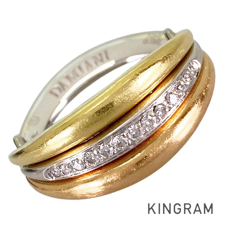 ダミアーニ Damiani ガイア K18YG ダイヤモンド 12号(52) リング sss【中古】