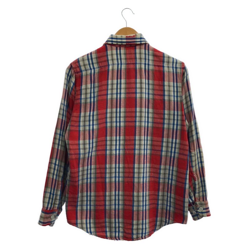 中古】60s BIG MAC Penneys チェックネルシャツ サイズS レッド×ブルー