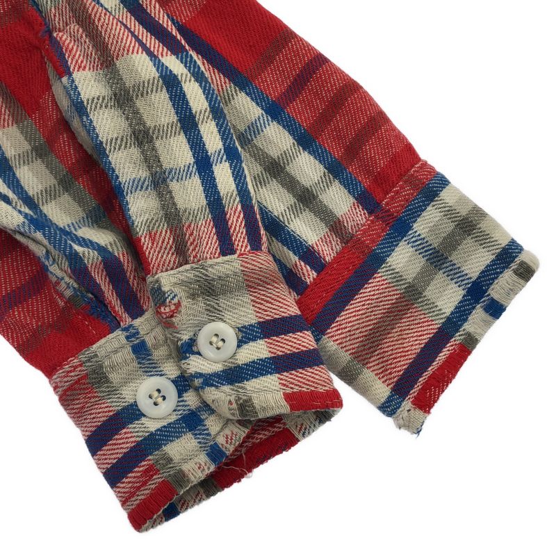 中古】60s BIG MAC Penneys チェックネルシャツ サイズS レッド×ブルー