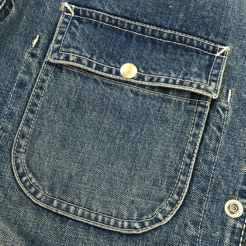 中古】SACAI 17AW DENIM COVERALL サイズ1 17-041404M インディゴ