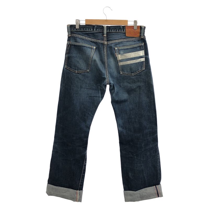 中古】MOMOTARO JEANS 出陣レーベル デニムパンツ インディゴ サイズ33