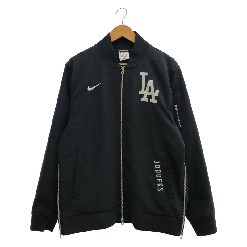 ドジャース ボンバージャケット ブラック 選手着用モデル サイズL 新品タグ付 中古】NIKE ロサンゼルス・ドジャース ボンバージャケット ブラック