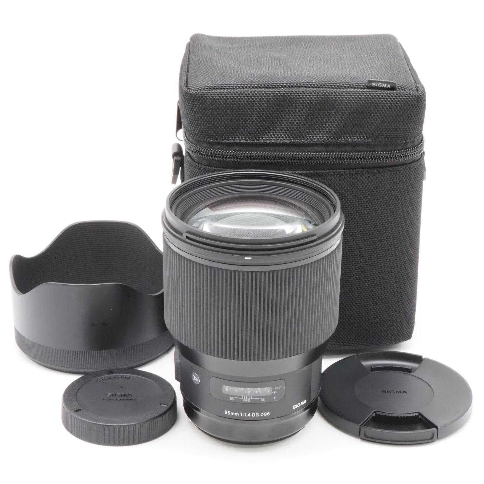 ★美品★SIGMA 85mm F1.4 DG HSM Canon キヤノン EFマウント 動作確認済み シグマ 単焦点レンズ #87005