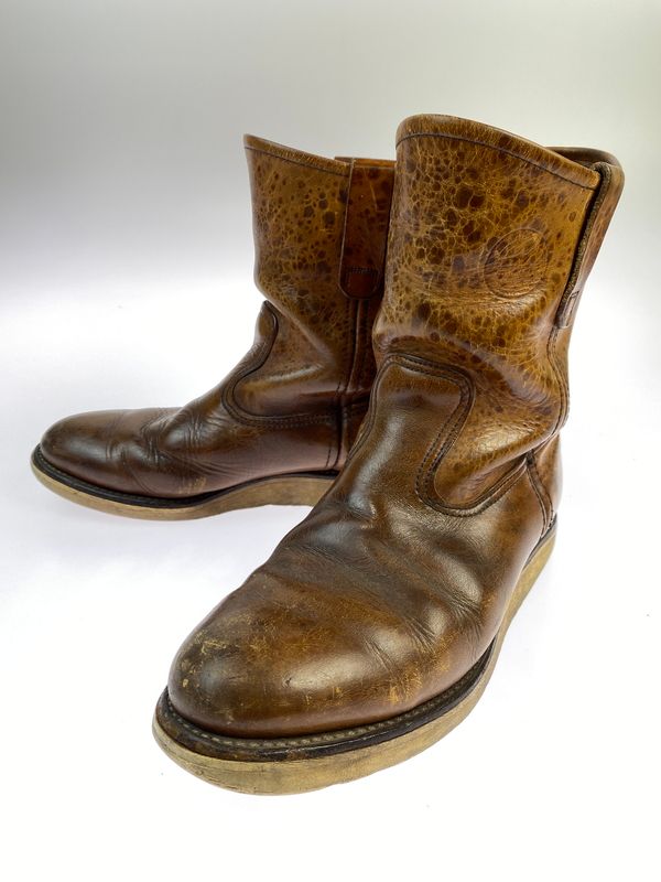 現状渡し品】 RED WING レッドウィング 90'S 犬タグ PECOS BOOTS 靴