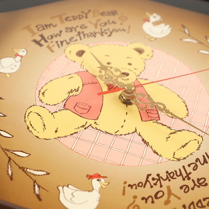 テディベア ヴィンテージカレンダー '87 '88 '89 セット 未使用 希少 TeDDY Bear テディベア掛け時計 レトロ 希少 未使用で動作確にした商品