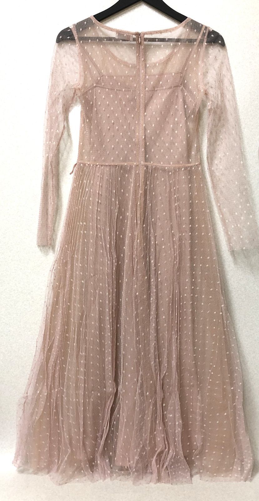 D875 RED VALENTINO ドット チュールワンピース インナー付 サイズ38