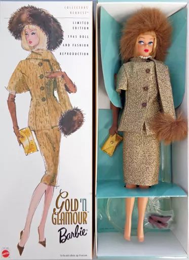 【中古】ドール Gold’n Glamour Barbie -ゴールデングラマー バービー- 限定復刻版 「Barbie -バービー-」 コレクティブル コレクターズリクエスト リミテッドエディション