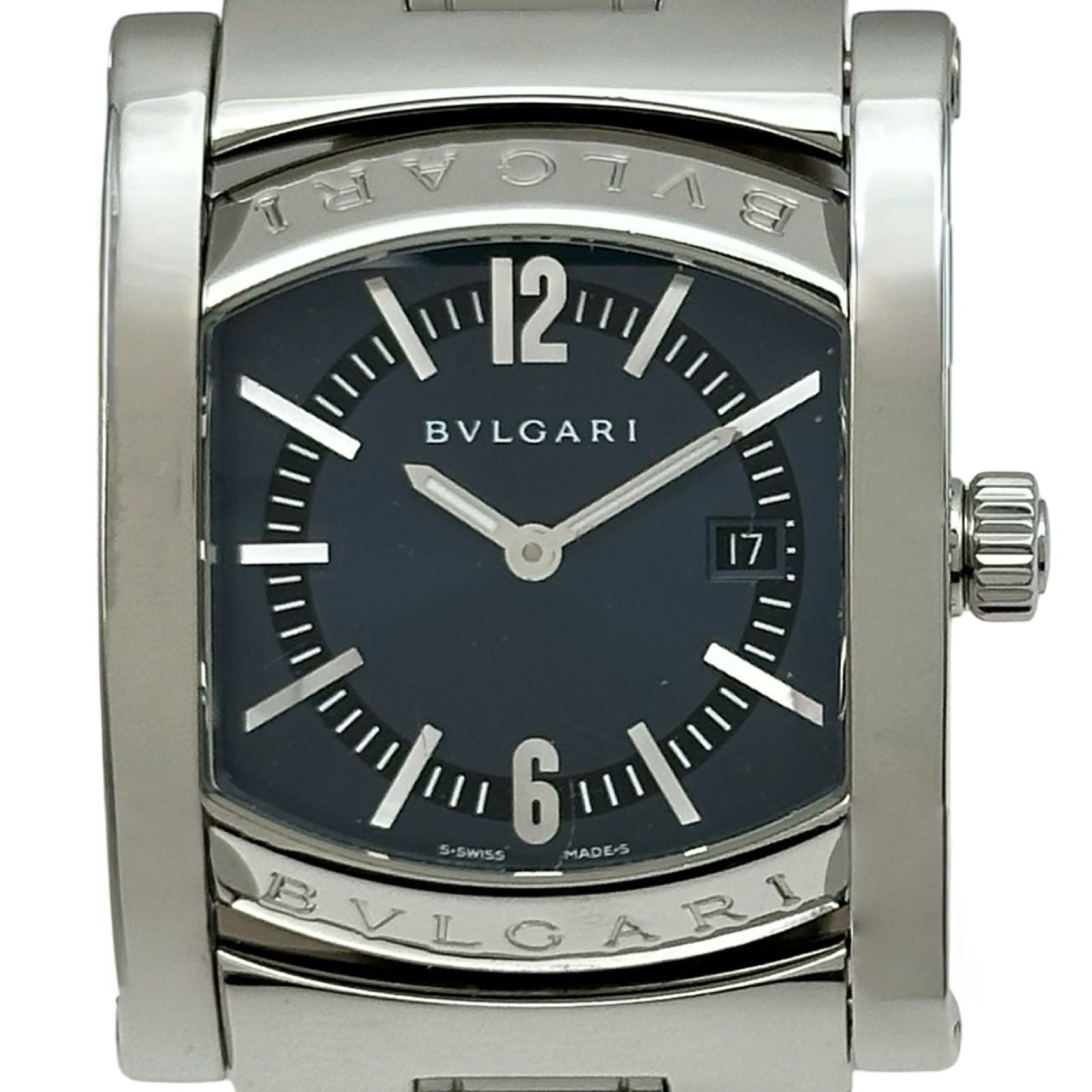 ブルガリ BVLGARI アショーマ AA39S グレー ステンレススチール クオーツ メンズ 腕時計 69,850円