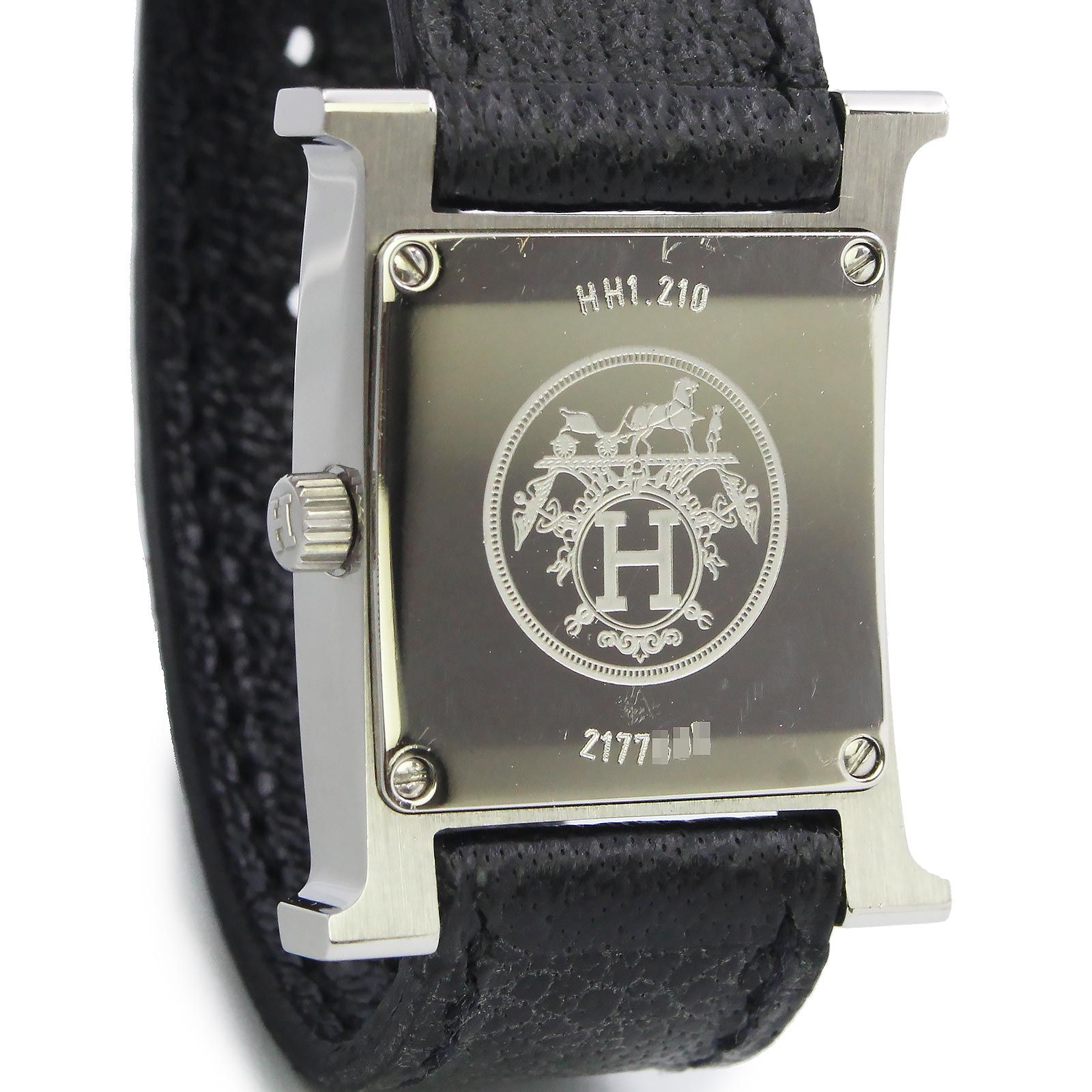 エルメス HH1.210 Hウォッチ PM 25mm クオーツ ステンレススチール