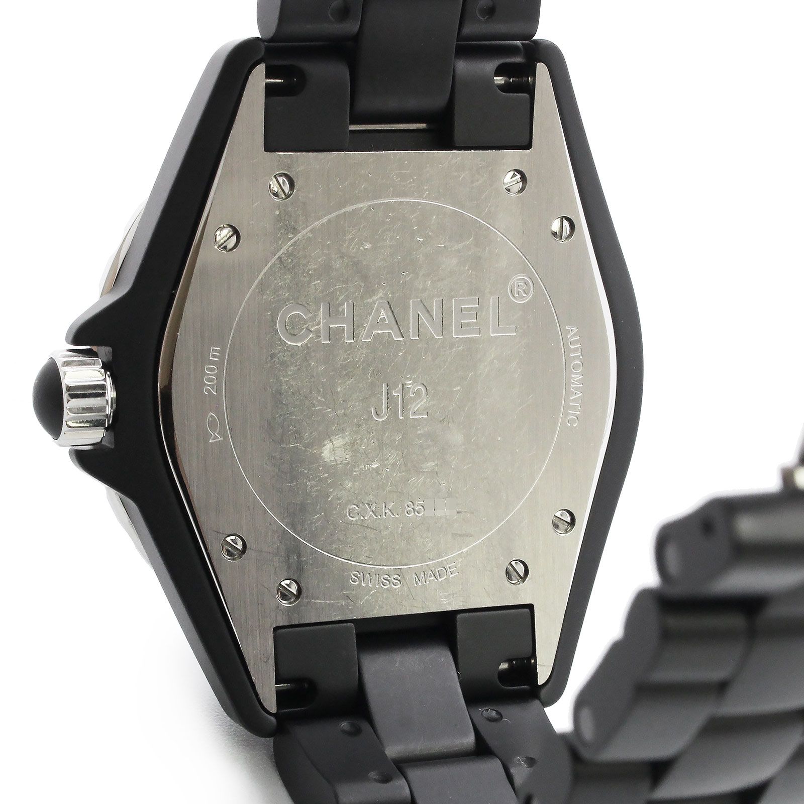 CHANEL腕時計中古⭐️ シャネル H3131 J12 自動巻き セラミック ステンレススチール ブラック