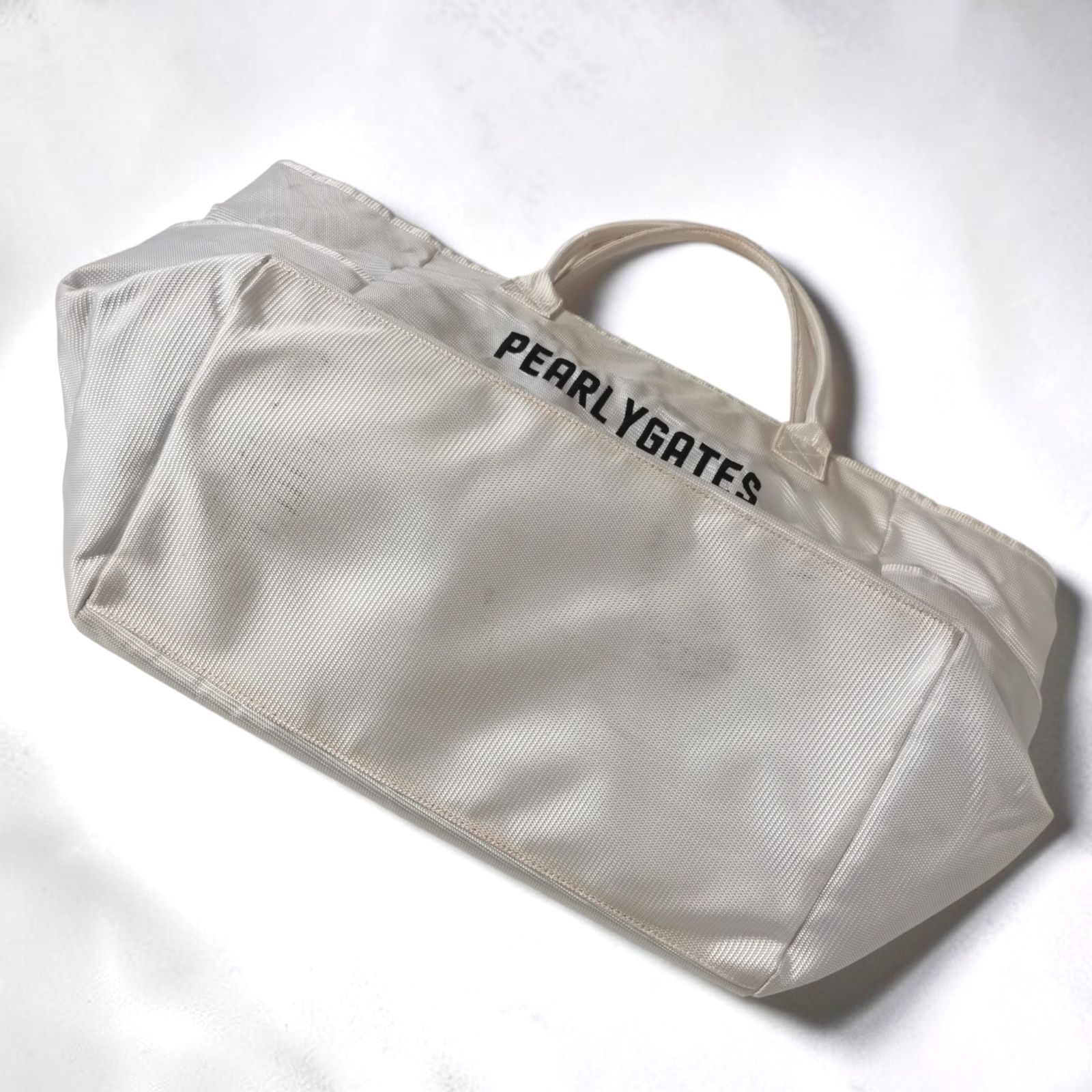 PEARLY GATES パーリーゲイツ 大容量 トートバッグ 光沢ホワイト